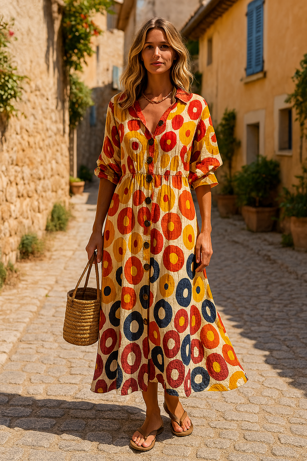 Boho™ | Flödande Sommarklänning med Bohemisk Charm